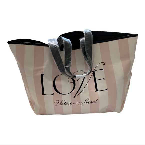 Victoria's Secret NWT Lightweight Logo Stripe Tote - Picture 6 of 13